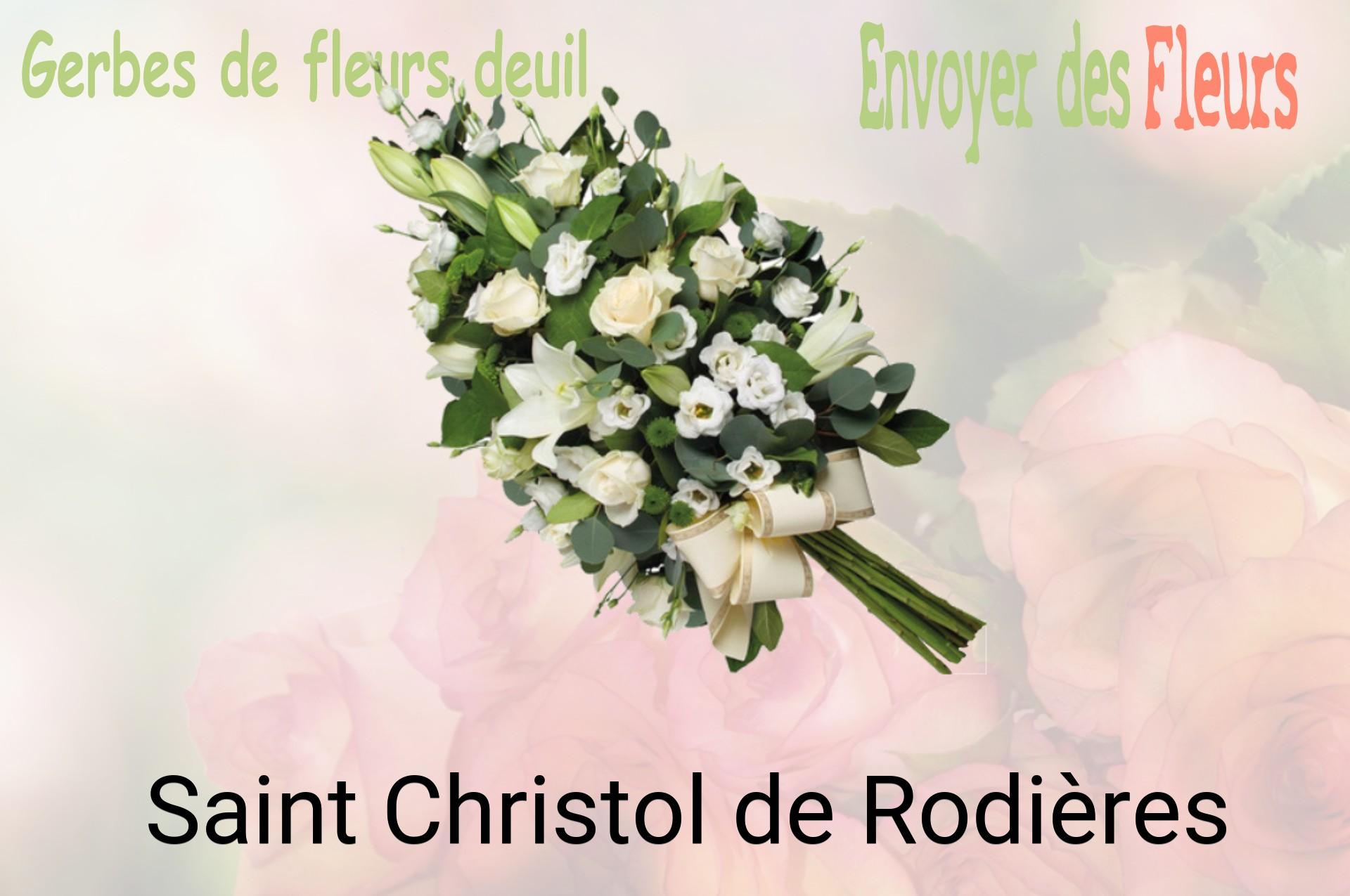 Gerbe de fleurs de deuil livrée à Saint-Christol-de-Rodières